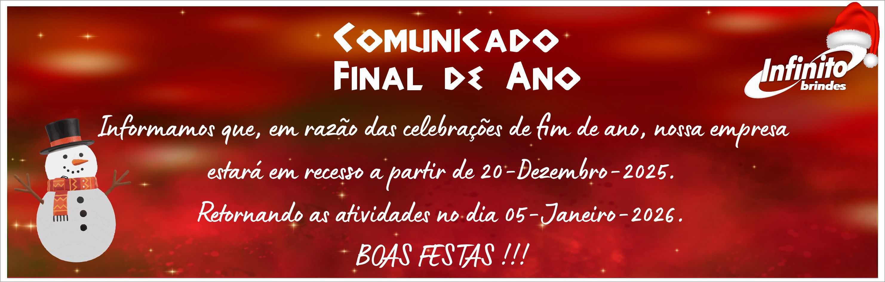 ENCERRAMENTO DO ANO 2025