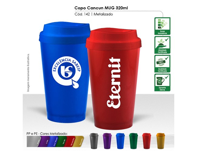 Copo Cancun MUG 320ml Modelo INF 142