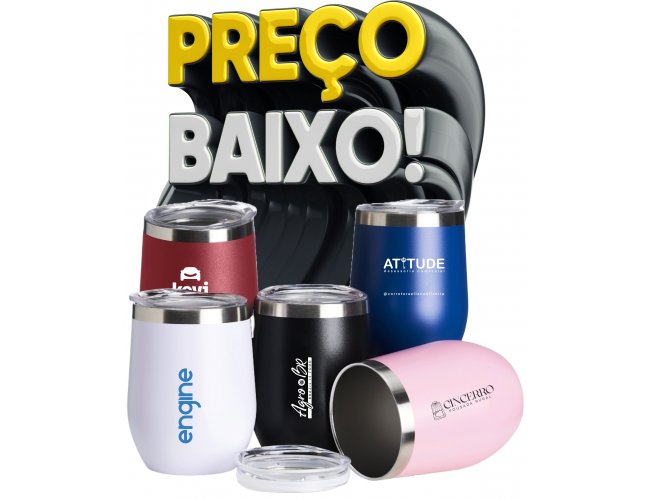 Copo Inox Parede Dupla 320ml Modelo INF 14726