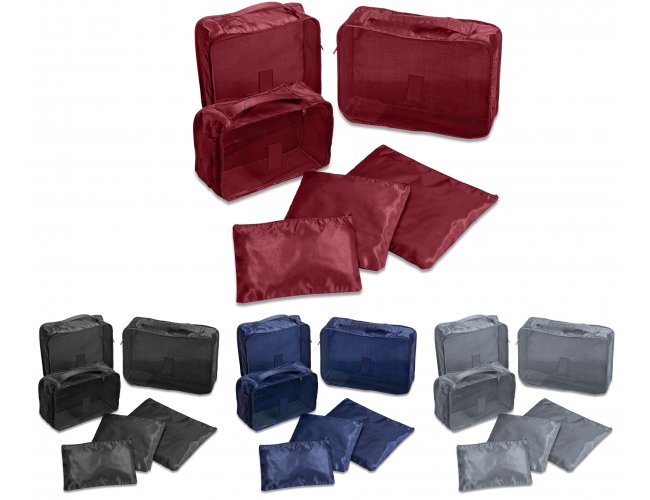 Kit Necessaire Organizador de Malas 6 pcs Modelo INF 18538