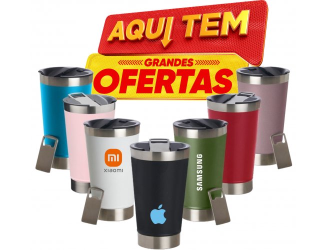 Copo Trmico 500ml com Abridor Modelo INF 18645