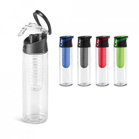 Squeeze AS e PP  Com infusor de frutas  Capacidade: 740 ml