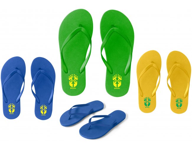 Chinelos com sola em PE e tira em PVC Modelo INF 95085