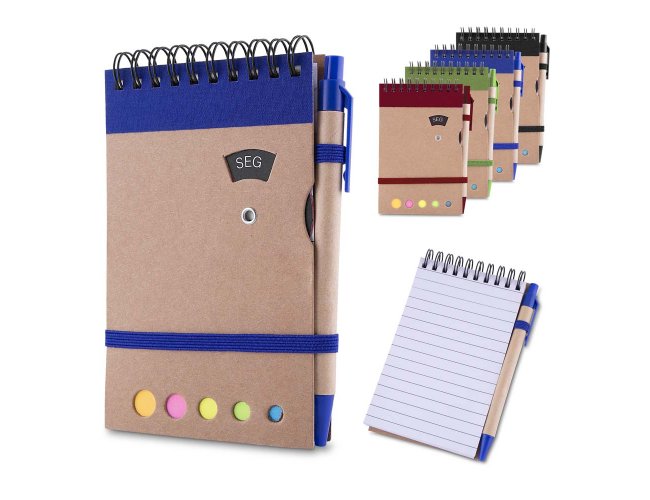 Mini caderno com caneta Modelo INF BL037