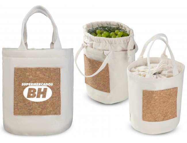 Bolsa Térmica em algodão e cortiça Modelo INF BT212