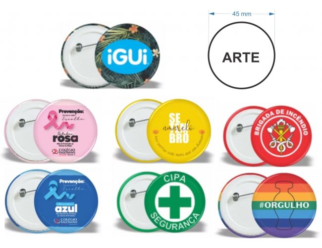 Botton Personalizado tipo Americano Modelo INF 18387