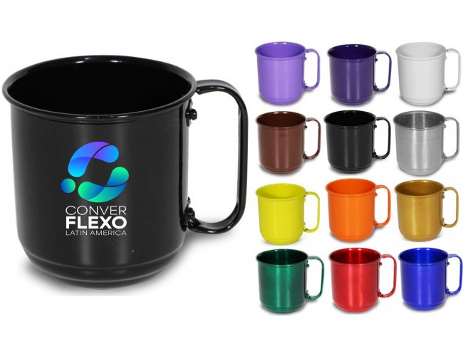 Caneca de Alumínio 500ml - Modelo INF 18505