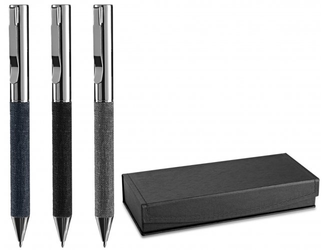 Caneta Met�lica com Estojo Modelo INF CM1128