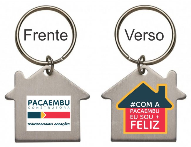 Chaveiro Formato Casa Modelo INF 10200