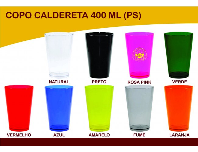 Copo personalizado 400ml - Modelo INF 0037 (PS)