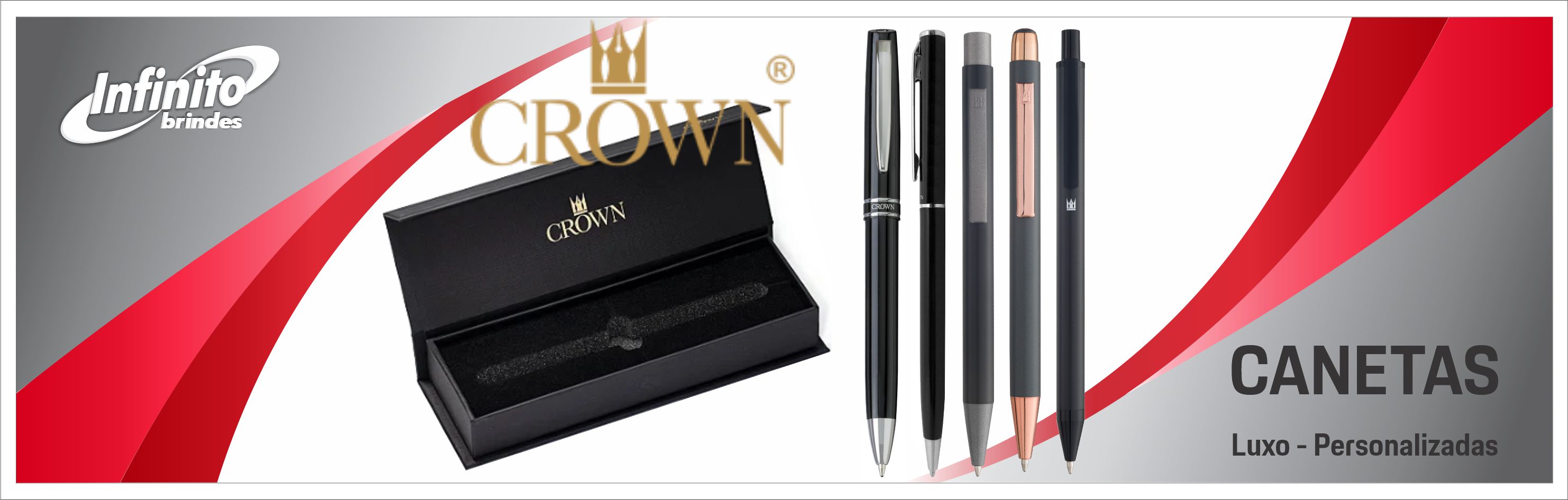 Caneta marca CROWN - luxo