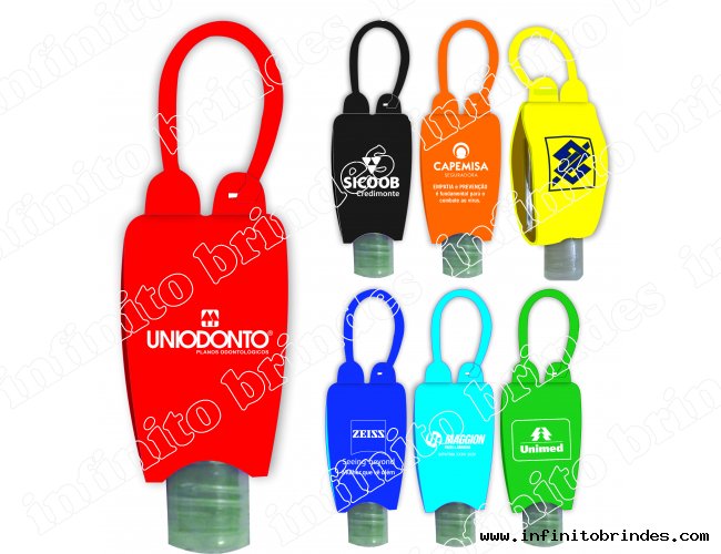 Porta Álcool gel Chaveiro Versão Pocket Bag - Modelo INF 303