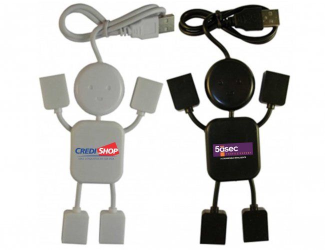 HUB 4 PORTAS BONECO  - INF 12031