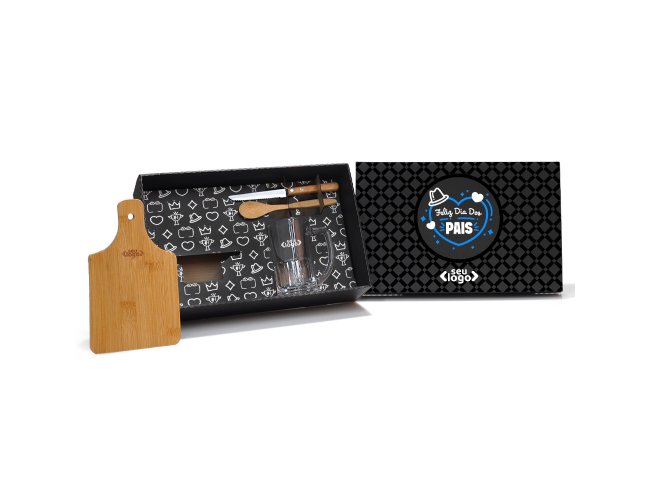 Kit Caipirinha e Chopp Bambu e Madeira- 4 Ps Modelo INF 0543