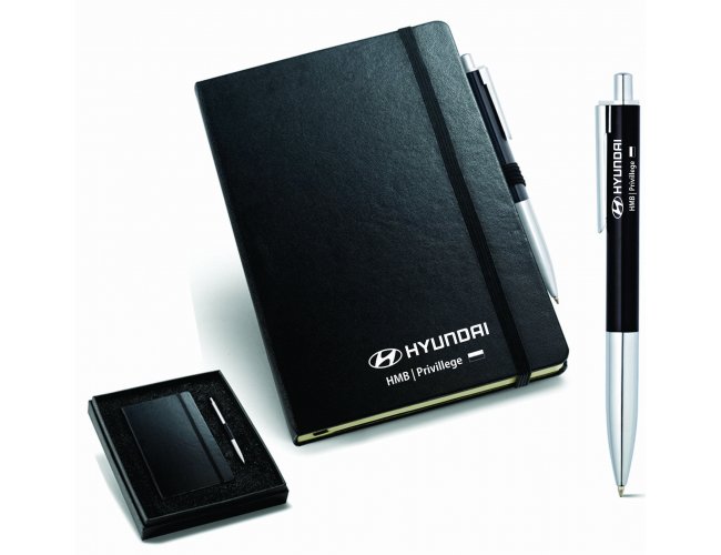 Kit de caderno e esferogrfica. Carto e alumnio.  - Modelo INF 93499