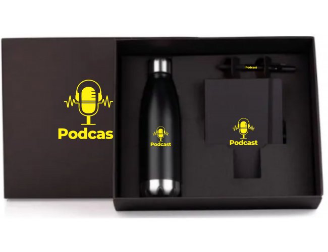 Kit Caderno E Acessórios - 3 Pçs Modelo INF 9044U