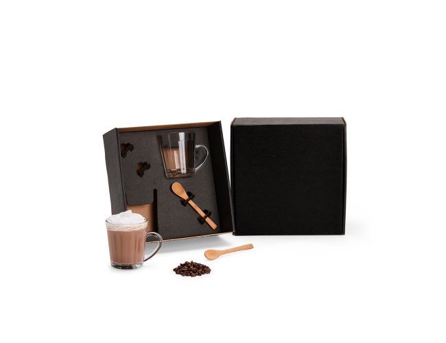 Kit Canecas Com Colheres - 4 Ps Modelo INF 90437