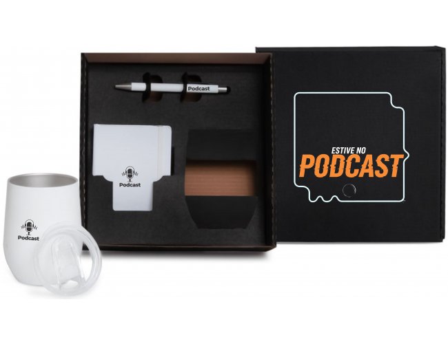 Kit Copo T�rmico E Acess�rios - Branco - 3 P�s Modelo INF 90333