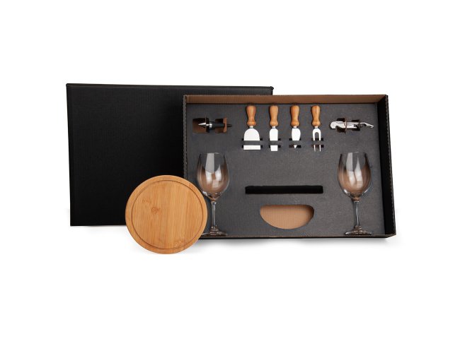 Kit queijo e Vinho - 9 peas Modelo INF 9022S