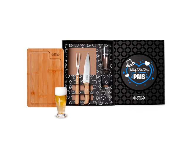Kit Para Churrasco Com Copos - 5 Ps Modelo INF 9027L