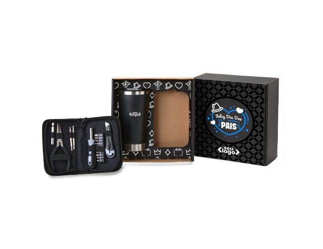 Kit Copo Trmico E Conjunto De Ferramentas - 17 Ps Modelo INF 90406