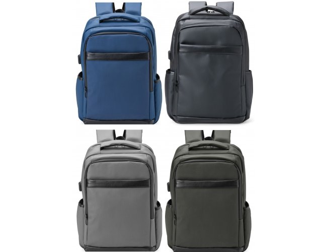 Mochila Couro Sinttico USB Modelo INF 08172