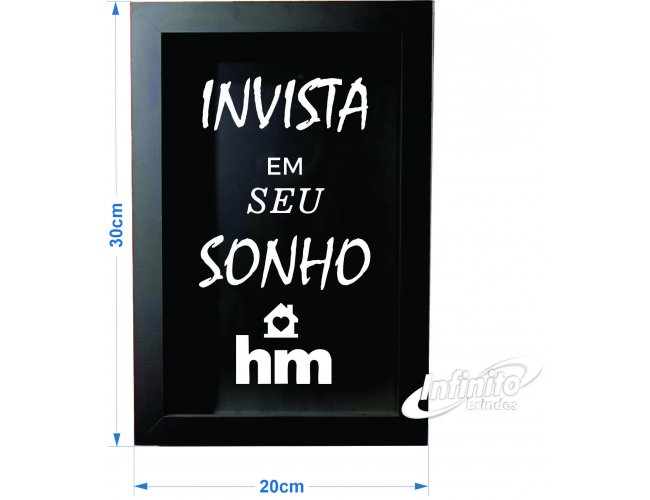 Quadro Cofre personalizado - Modelo INF 18205  30x20cm