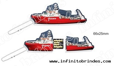 Pen drive Estilizado  - Formato Navio Petroleiro - Modelo INF 10101