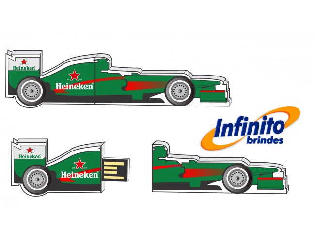 Pen Drive Estilizado - Modelo INF 10101 - Carro de Formula 1