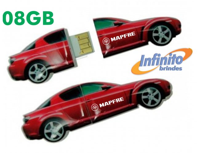 Pen drive Estilizado Formato de Carro - Modelo INF 10101  8GB
