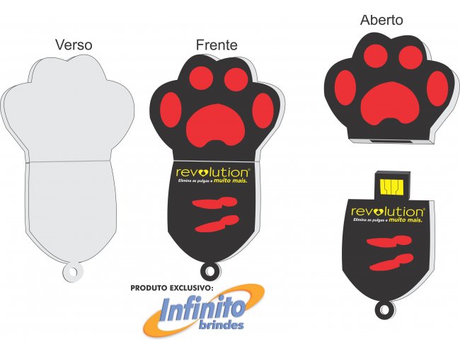 Pen drive ESTILIZADO - Modelo INF 10101 Pet