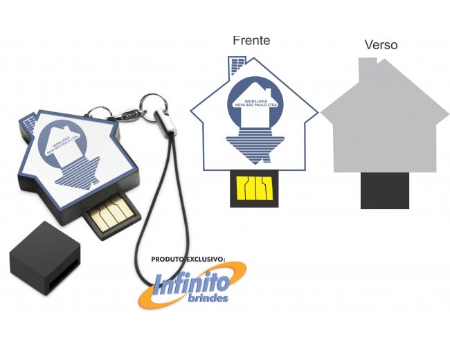 Pen drive ESTILIZADO - Modelo INF 10101 Construtoras