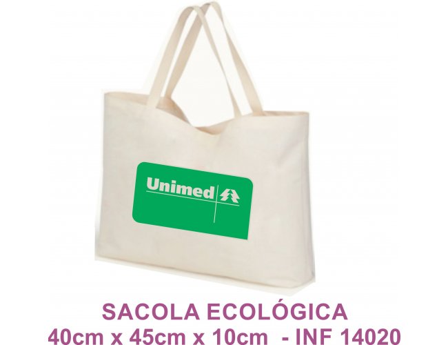 Sacola Ecológica 40cm x 45cm x 10cm Modelo INF 14020
